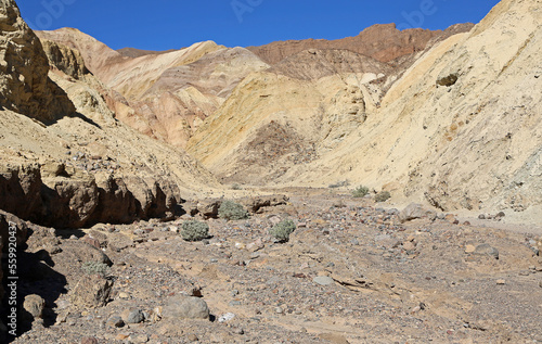 Colorful landscape in Golden Canyon - Death Valley NP, California