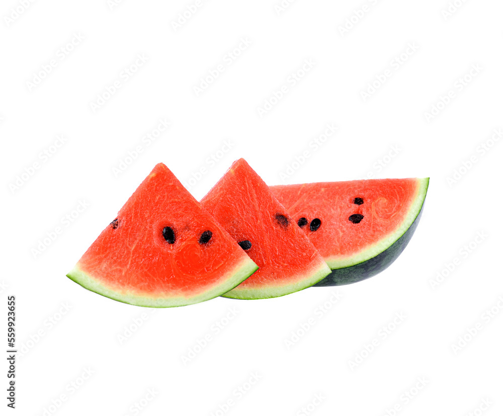 Watermelon slices on transparent png Watermelon slices on transparent png