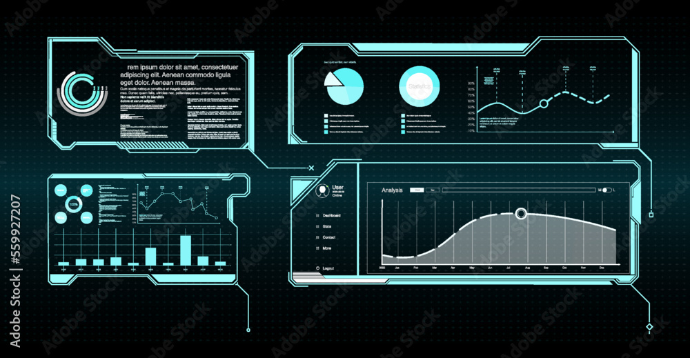 GUI elements for game. Data information infographic. Vector Big set of ...