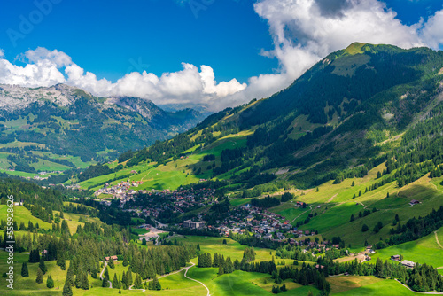 Switzerland 2022  Beautiful view of the Alps from Brienzer Rothorn. Sorenberg.