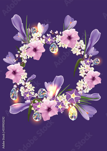 spring composition, conveys the aroma of spring and freshness, tenderness and happiness, abstraction