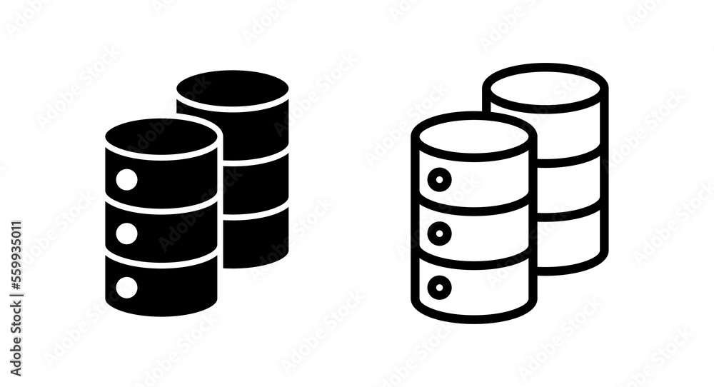 Database icon vector illustration. database sign and symbol Database icon vector illustration. database sign and symbol