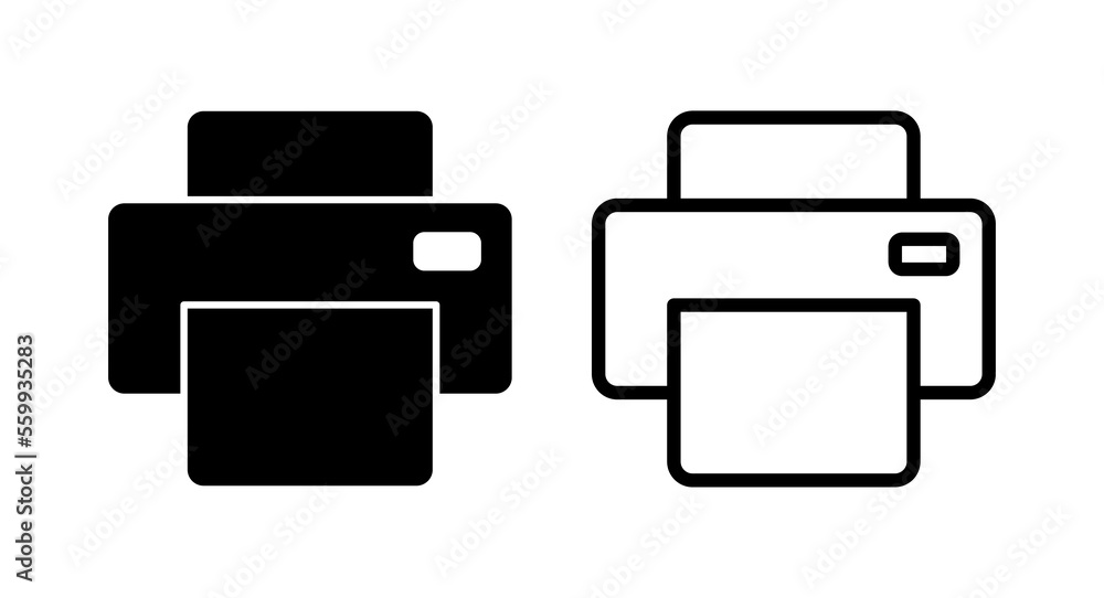 Print icon vector illustration. printer sign and symbol Print icon vector illustration. printer sign and symbol