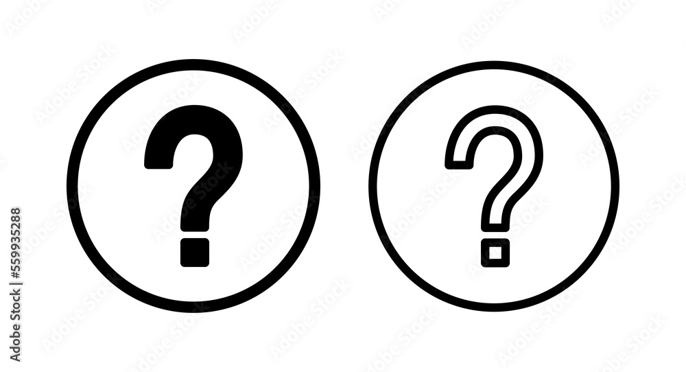 Question icon vector illustration. question mark sign and symbol Question icon vector illustration. question mark sign and symbol