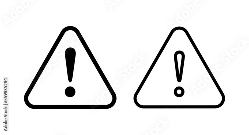 Exclamation danger sign illustration. attention sign and symbol. Hazard warning attention sign