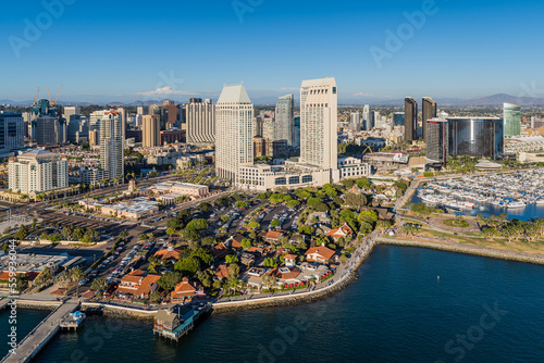 Seaport Village San Diego Downtown Waterfront Hotels Aerial