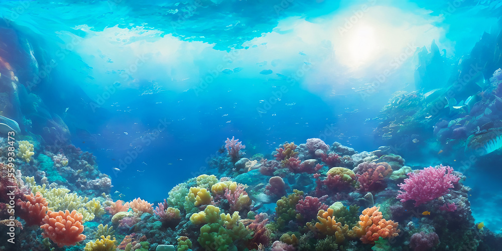 Obraz premium coral reef with fish