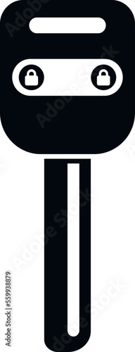 Unlock smart car key icon simple vector. Remote button. Lock vehicle