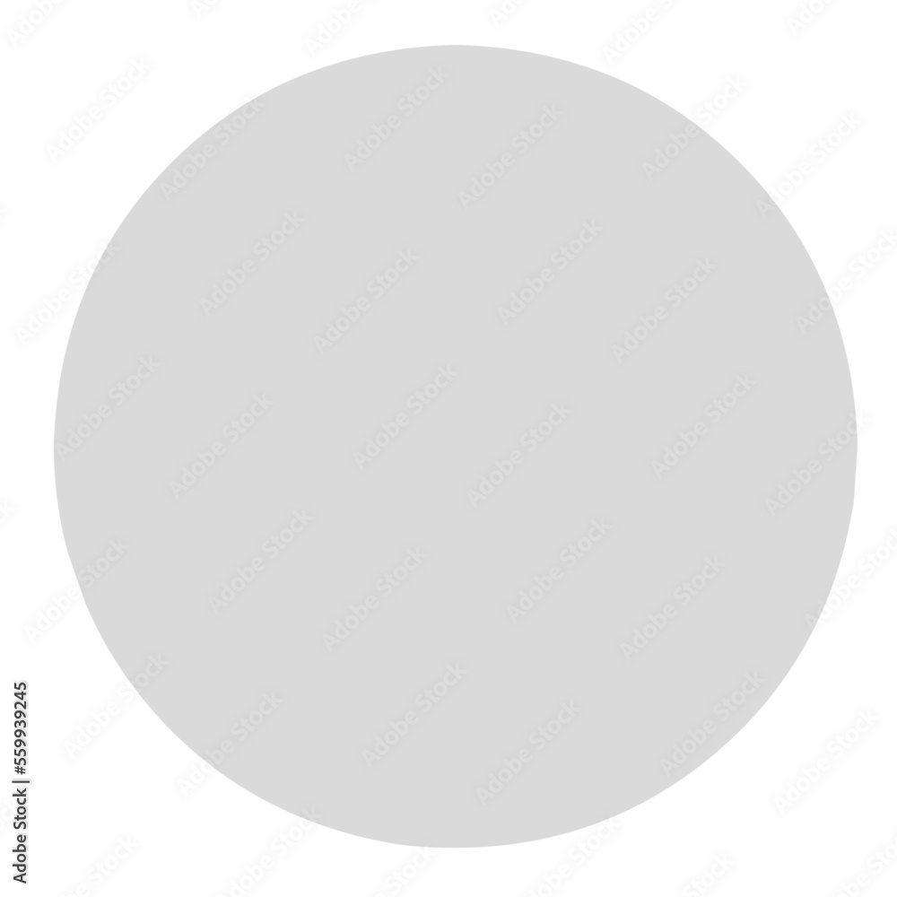 gray round blank icon background