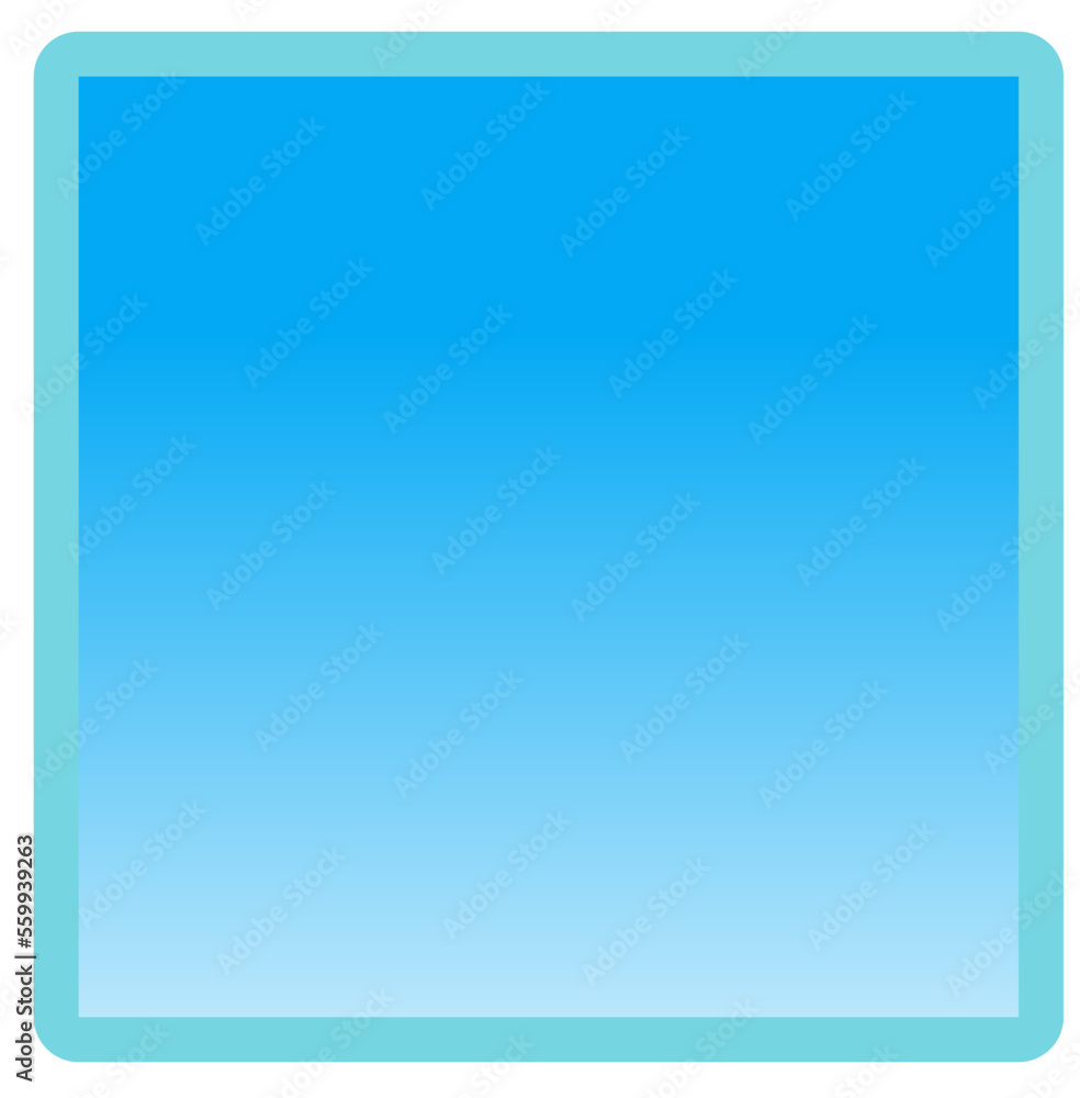 blank blue square frame icon concept, blue gradient icon frame blank blue square frame icon concept, blue gradient icon frame