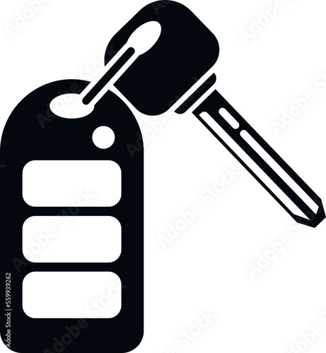 Drive car key icon simple vector. Remote button. Digital system