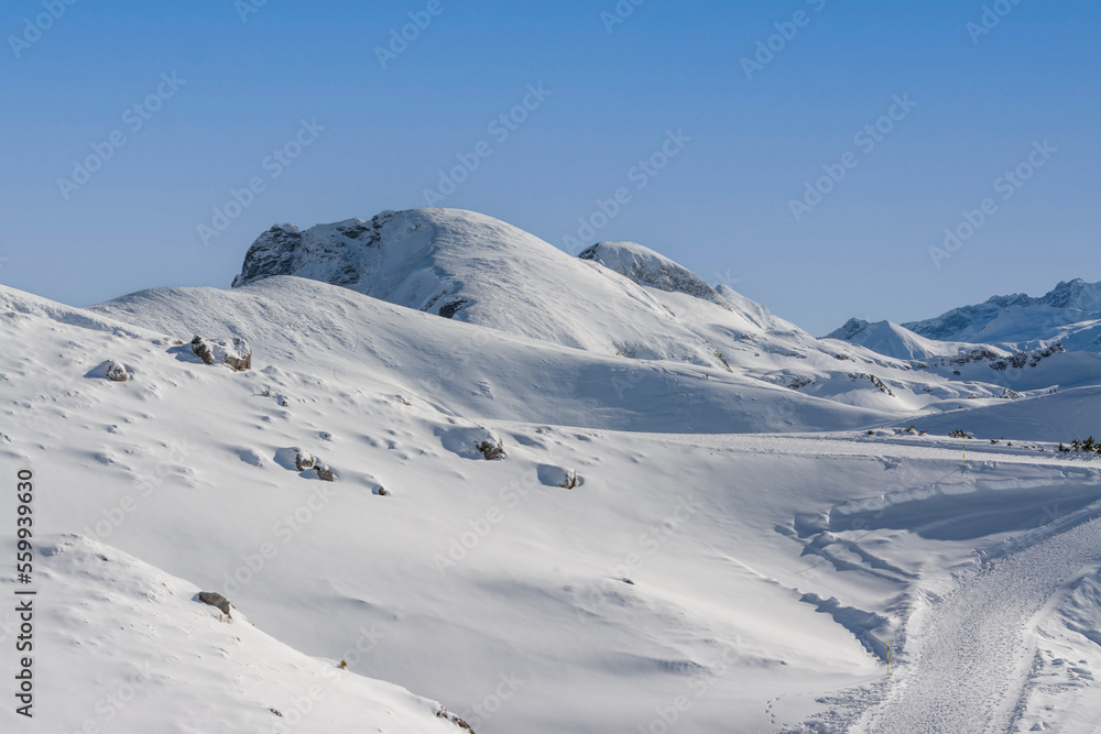 Schneelandschaft auf dem Nebelhorn 
