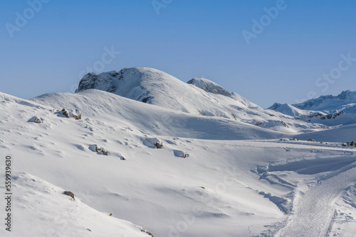 Schneelandschaft auf dem Nebelhorn 