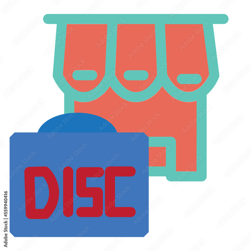 Obraz premium Discount Flat Icon