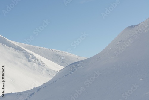 Schneelandschaft in den Alpen