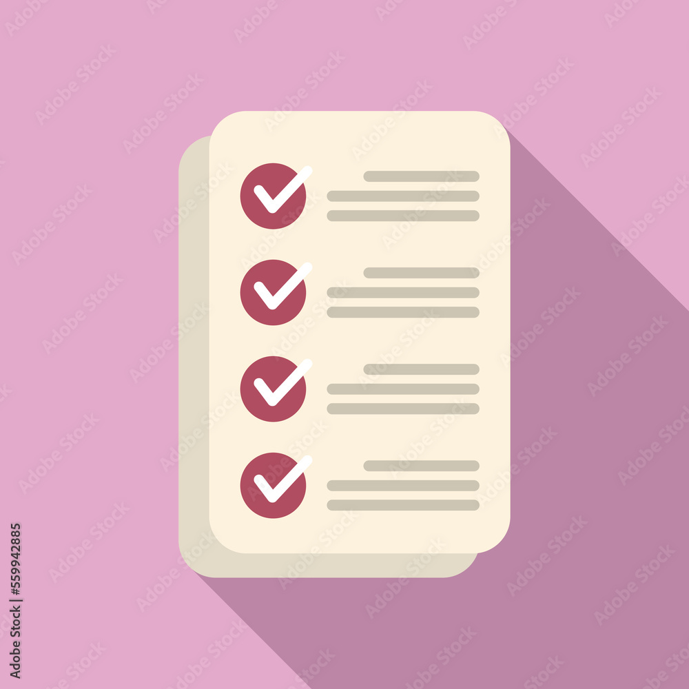 Done task schedule icon flat vector. Event time. Agenda settings Done task schedule icon flat vector. Event time. Agenda settings