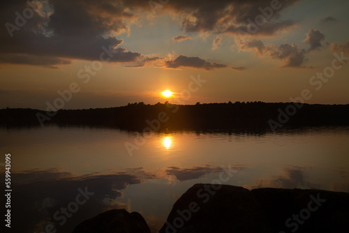 Sunset of Lake