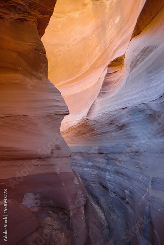 Sandstone rock formations in Waterhole Canyon, Arizona 