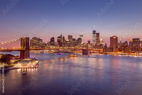 Wallpaper Mural East River Manhattan New York City Skyline at Night Torontodigital.ca