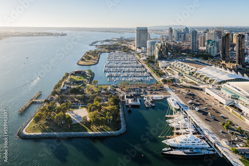 San Diego Waterfront Aerial Photography photo