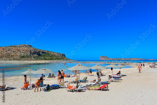 Badestrand an der Bucht von Balos in Kreta, Griechenland © Ilhan Balta