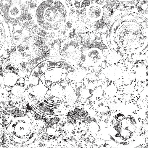 abstract seamless pattern grunge texture with geometric shapes circles and squares. Realistic vector background. Suitable for wallpaper, wrapping paper, fabric, flooring, ceramic tile