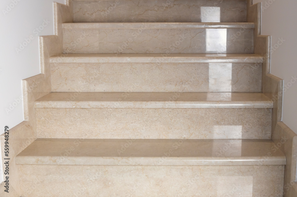 Close up. Marble stairs in a modern building, interior design Close up. Marble stairs in a modern building, interior design