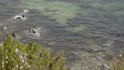 Sunny afternoon ocean views over Mornington Peninsula Melbourne Australia 