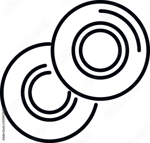 Orange cough drops icon outline vector. Cure spray. Sore remedy