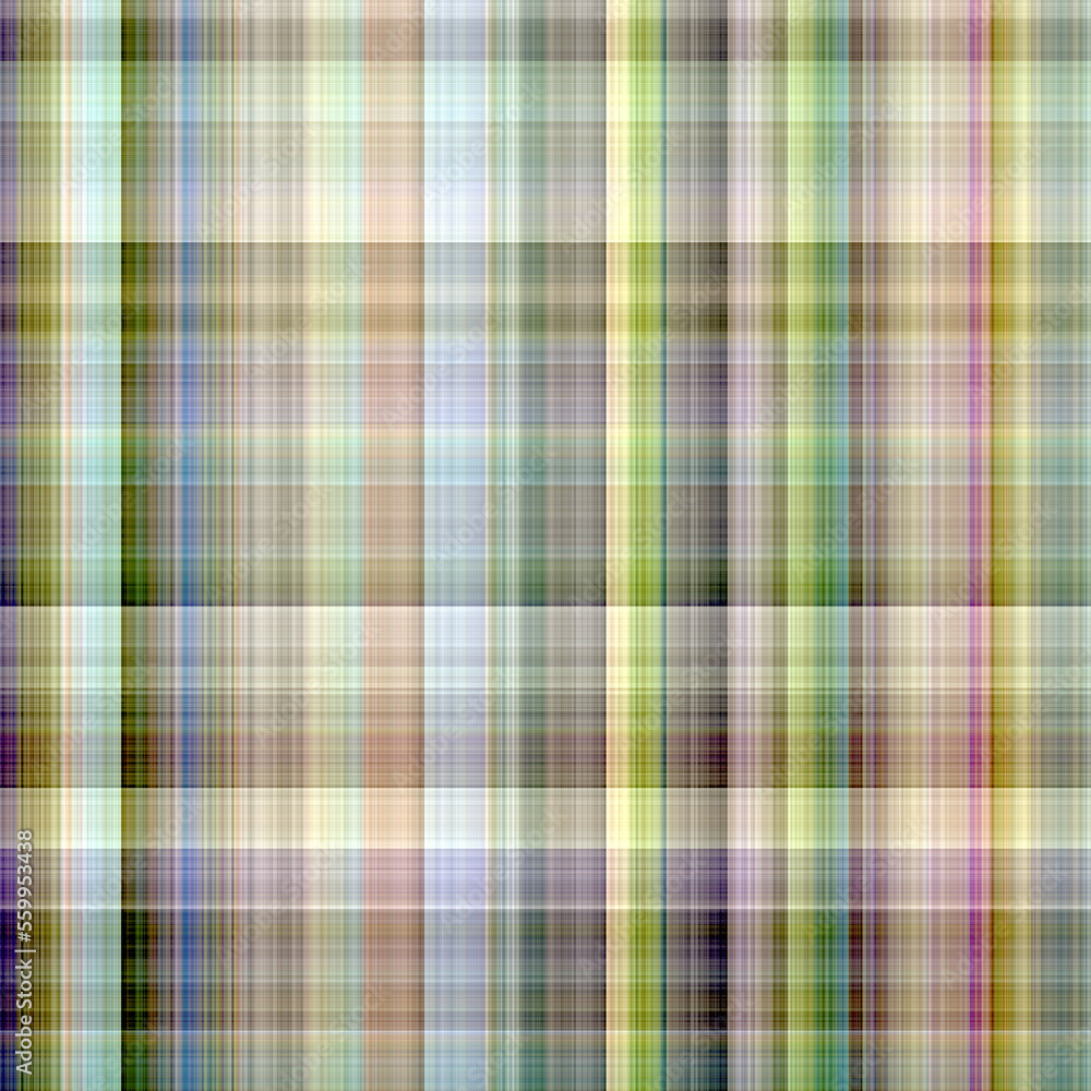 Fototapeta premium Mineral tartan seamless pattern. Traditional gingham texture for natural geological wallpaper. Illustration of checkered kitchen cloth. 