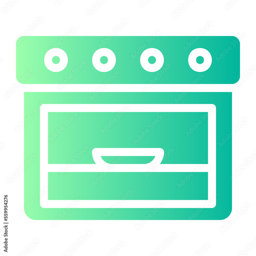 oven gradient icon oven gradient icon