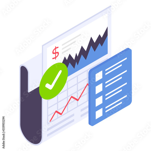 Stock Market Trends isometric Concept, dividend vs capital gain Vector Icon Design, Business Finance Symbol, Treasury and Capital Budget Sign, Financial Planning, Analysis and Control stock illustrati