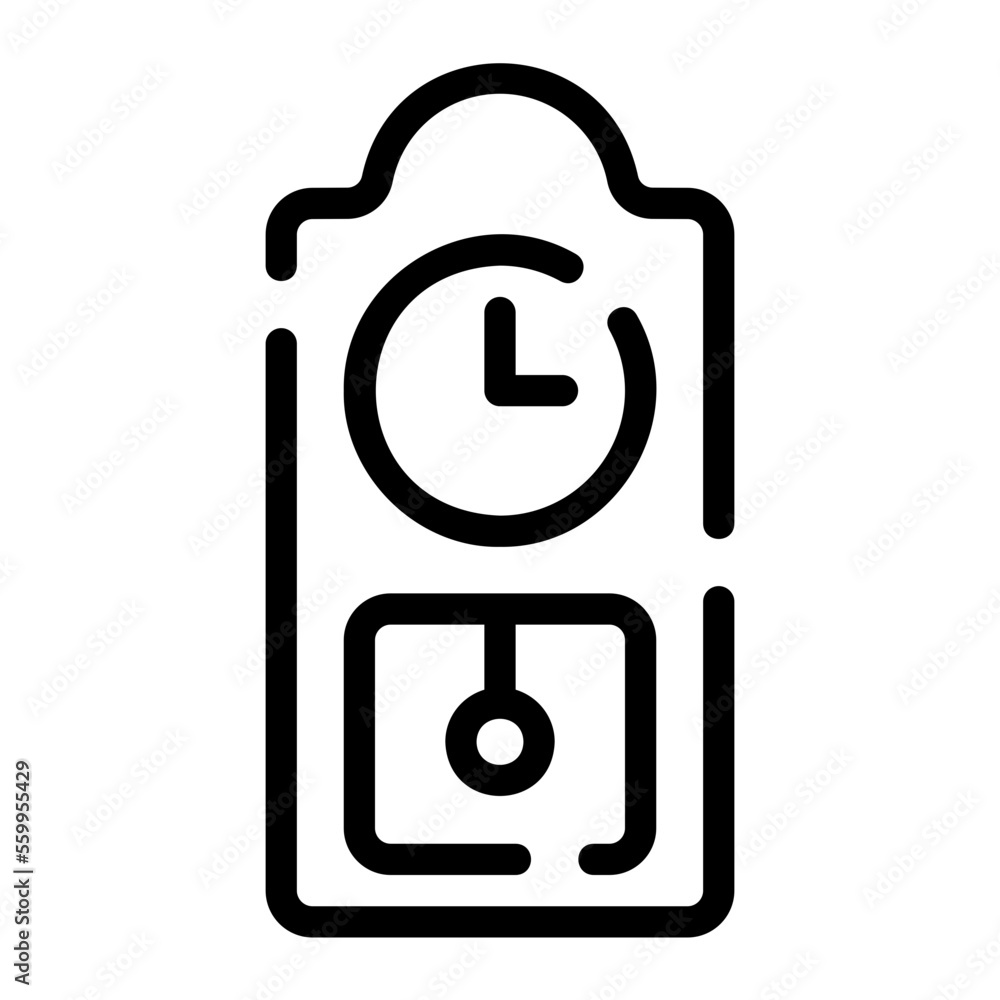 wall clock line icon wall clock line icon