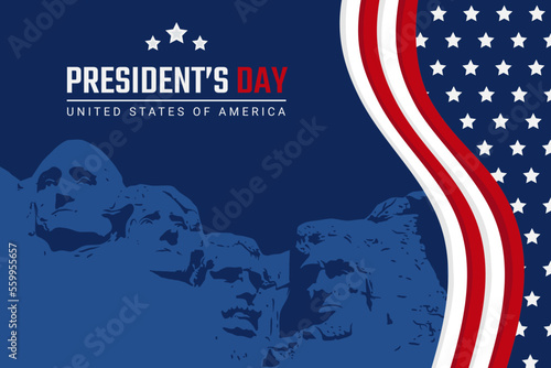 President's Day Background Design. Vector Banner, Poster, Greeting Card, Content for Social Media . Vector Illustration.