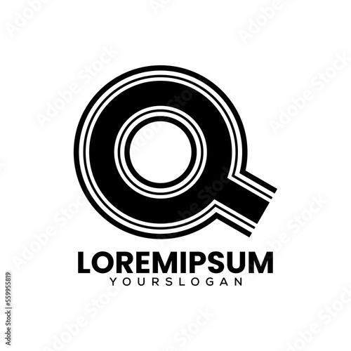 letter q logo design vector