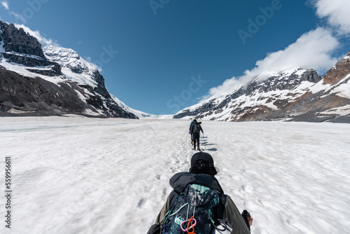 Athabasca glacier hike