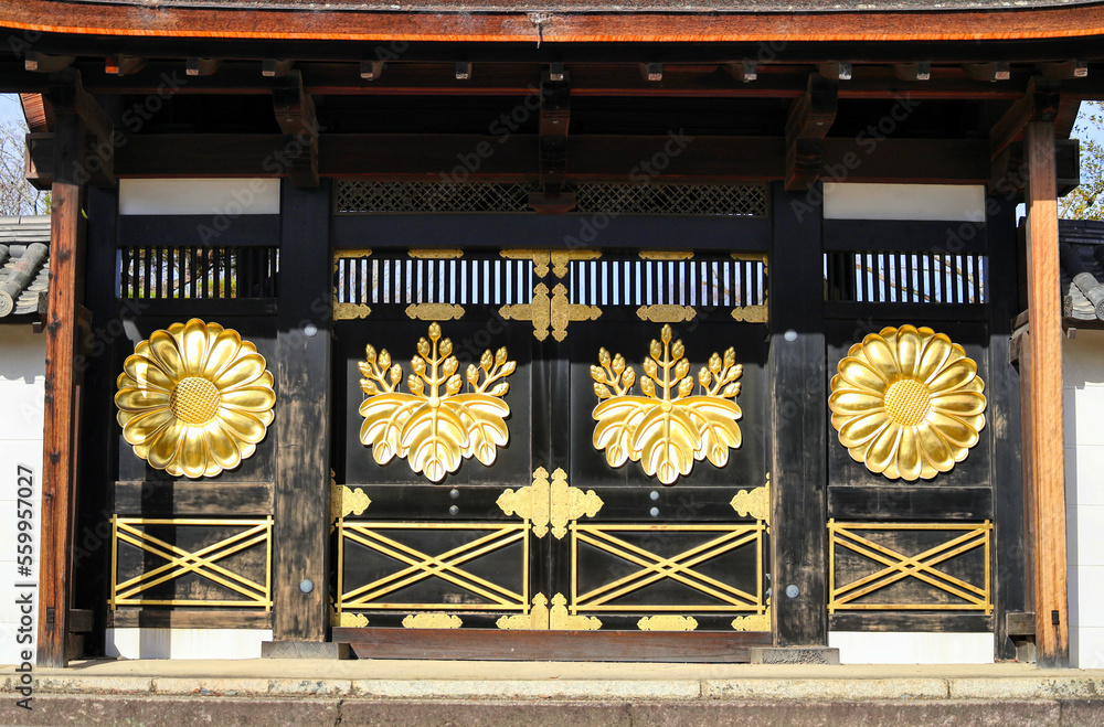 Obraz premium 京都、醍醐寺三宝院の唐門