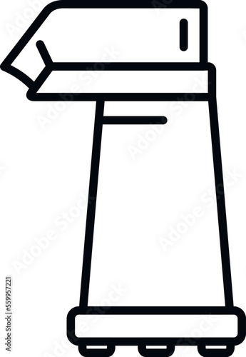 Popcorn tool icon outline vector. Seller cooking. Food stand