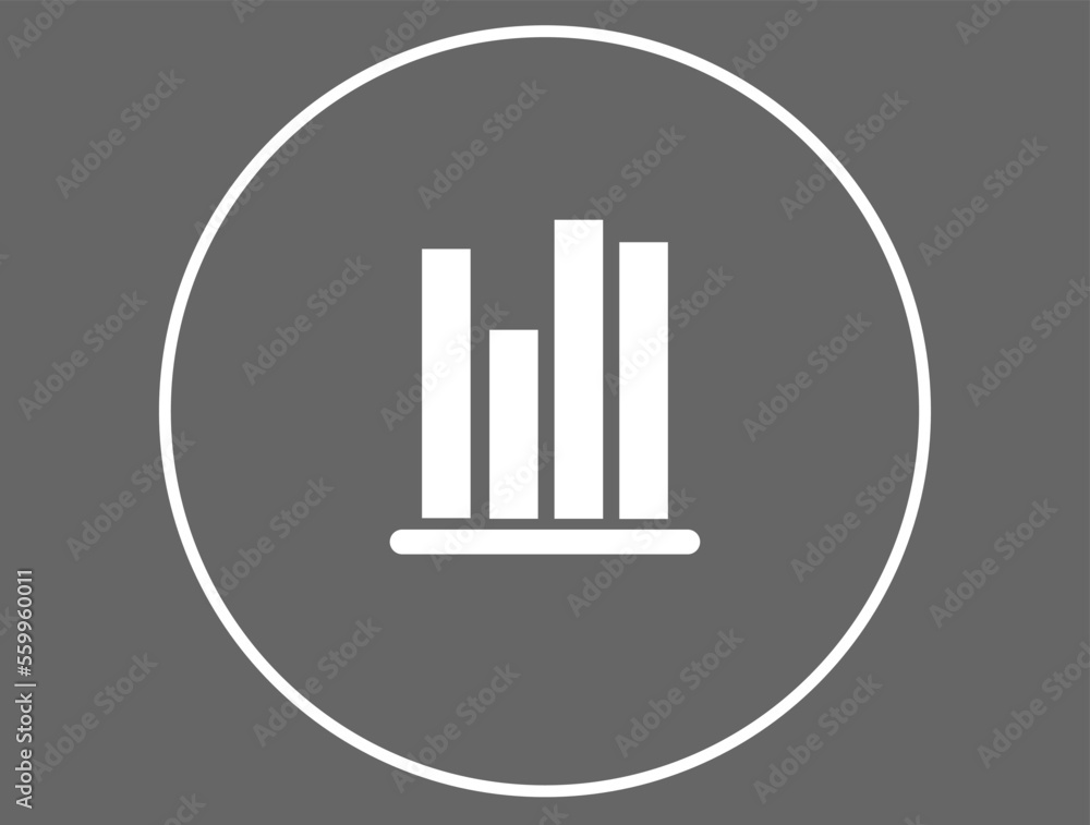 Graph business. Vector investment and profitability isolated on dark background Graph business. Vector investment and profitability isolated on dark background