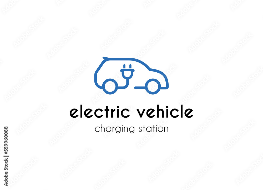 Electrical charging station vector icon