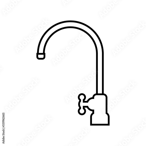 Water faucet icon.