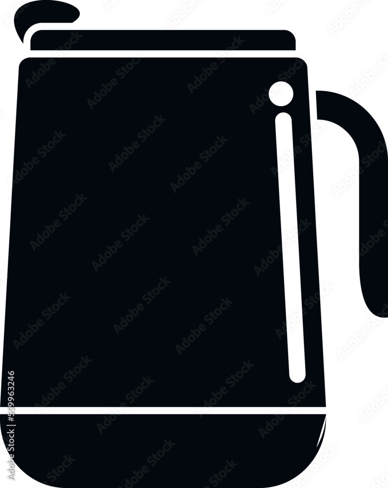 Water thermo cup icon simple vector. Coffee mug. Travel flask Water thermo cup icon simple vector. Coffee mug. Travel flask
