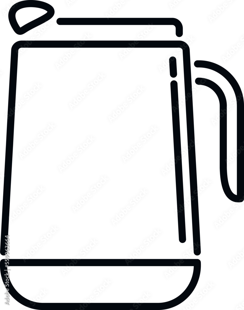 Thermal cup icon outline vector. Coffee mug. Travel water Thermal cup icon outline vector. Coffee mug. Travel water