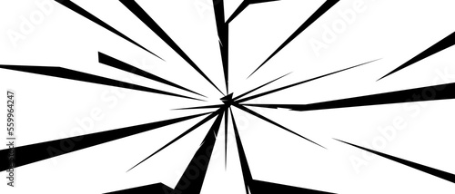 Crack, Shattered, fractured, shards, broken texture. Splinters,  fragments pattern. vector illustration.