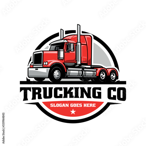 trucking company logo design