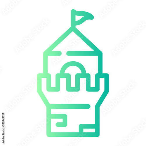 fortress gradient icon