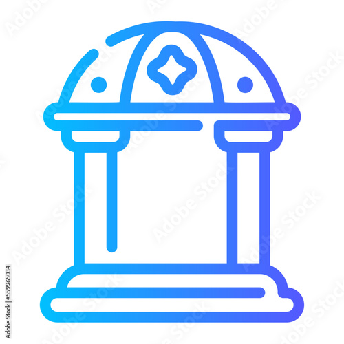 pavilion gradient icon