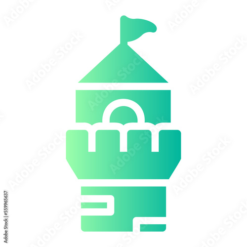 fortress gradient icon