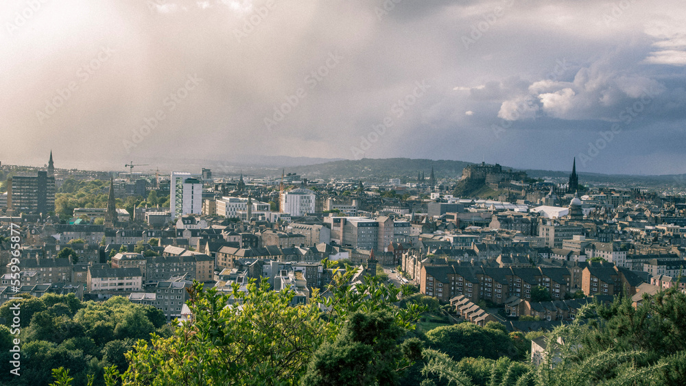 A view from Arthur's Seat, City of Edinburgh 
