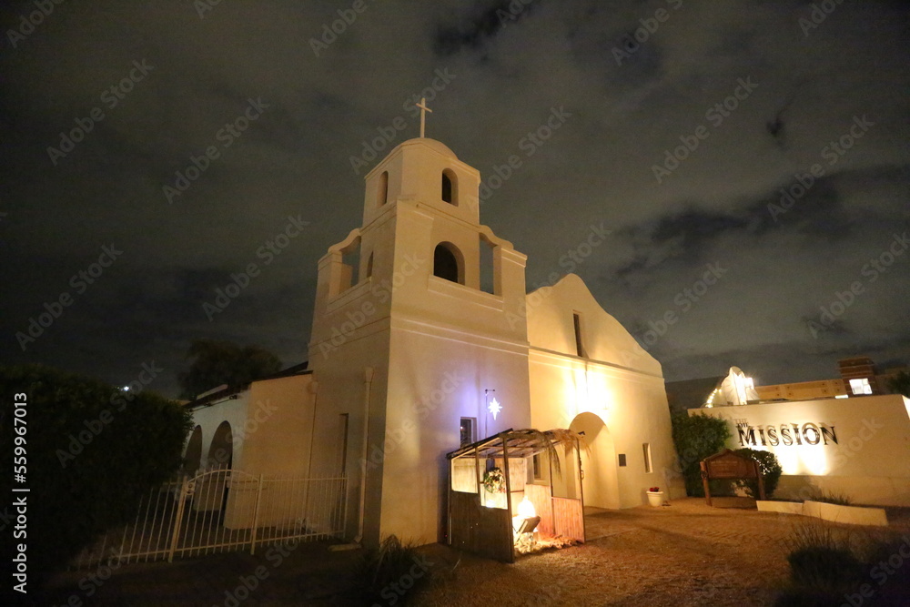 Fototapeta premium Old Adobe Mission Scottsdale Arizona